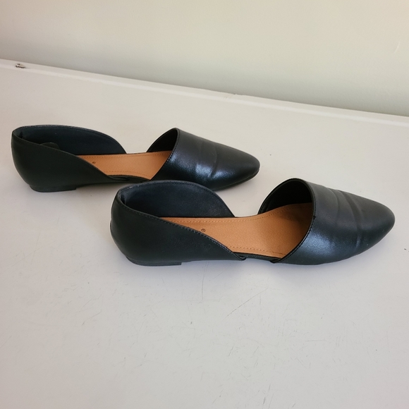 Pierre Dumas NEW in box, black d'orsey flats size 10 Vegan faux leather - Picture 6 of 9